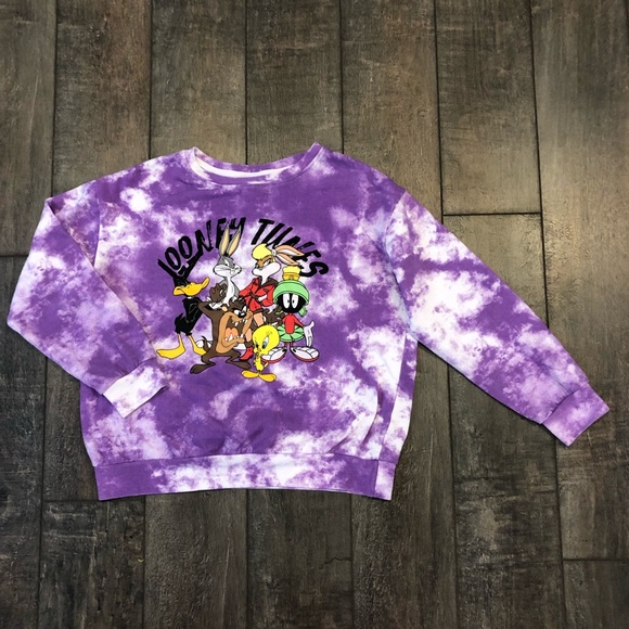 looney tunes tie dye sweatshirt